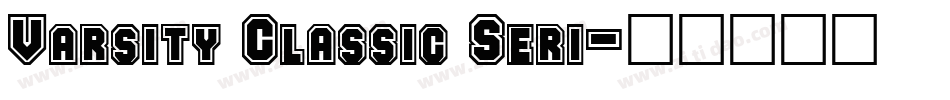Varsity Classic Seri字体转换